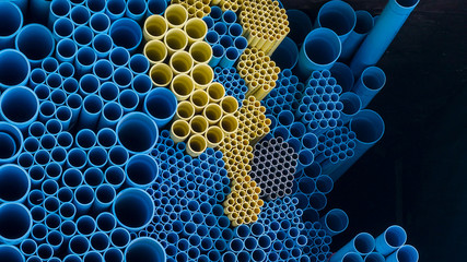 Water pvc pipes background pattern