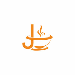 Coffee, J Letter soup logo