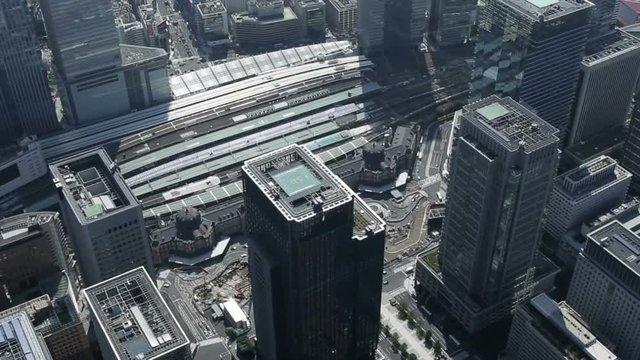 東京駅丸の内／空撮