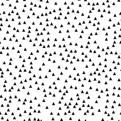 Seamless black, white abstract pattern. Memphis style. Decorative background