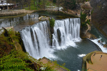 Natural waterfall cascade