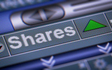 Index of Shares on the screen. Up.
