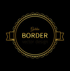 Golden border on the label