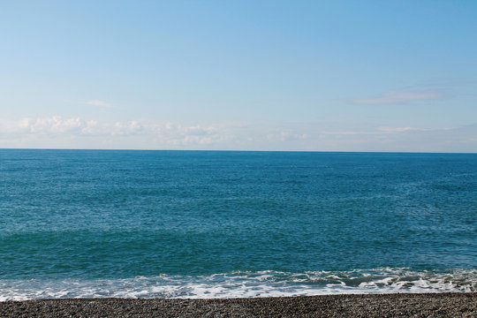 Fototapeta Seascape. Sunny day. Black Sea. Screensaver on your desktop.