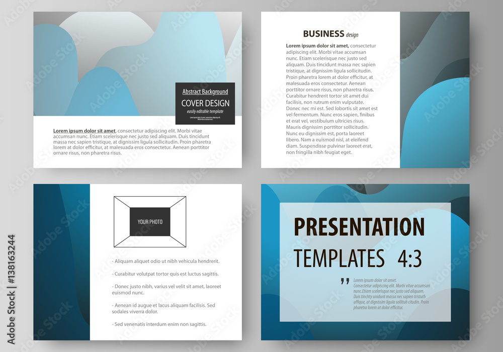 Poster business templates for presentation slides. easy editable layouts in flat style, vector illustration