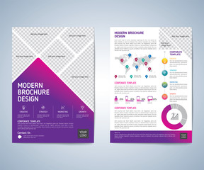 Business brochure, leaflet, flyer, annual report, cover design template. vector background. layout A4 size.