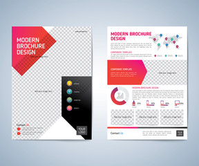 Business brochure, leaflet, flyer, annual report, cover design template. vector background. layout A4 size.