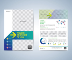 Business brochure, leaflet, flyer, annual report, cover design template. vector background. layout A4 size.