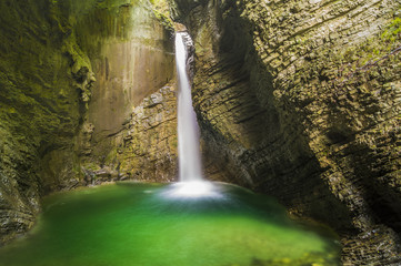 Fototapeta premium Kozjak waterfall, Triglav national park, Slovenia