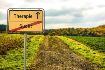 Schild 174 - Sucht