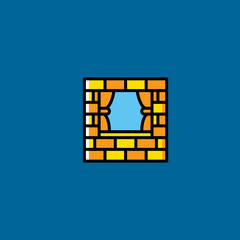 window icon flat design