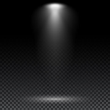 Realistic light effect. Ies lights from projector. Artificial and natural lighting. Photometric, target and spotlight effects with transparency.