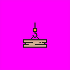 weight icon flat design