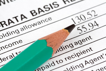 Obraz premium Tax form background