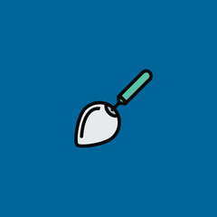 trowel icon flat design
