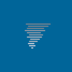 tornado icon flat design