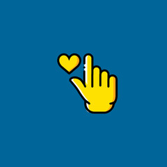 Obraz premium tap icon flat design