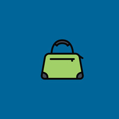 sport bag icon flat design