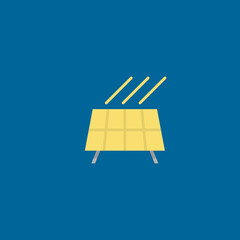 solar energy icon flat design