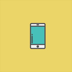 smartphone icon flat design