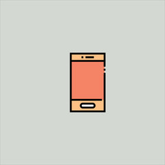 smartphone icon flat design
