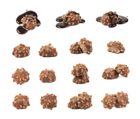 Chocolate confection candy isolated