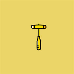 hammer icon flat design