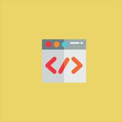 browser icon flat design