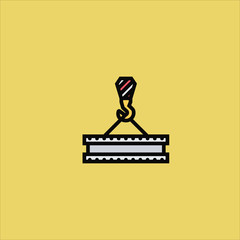 crane icon flat design