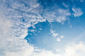 blue sky with cloud