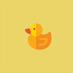 duck icon flat design