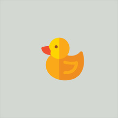 duck icon flat design
