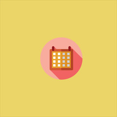 calendar icon flat design