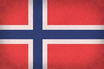 Naklejka premium Vintage Norway flag texture