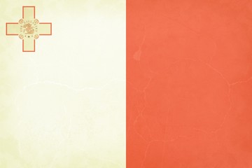 Grunge Malta flag background