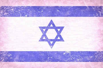 Vintage Israel flag pattern