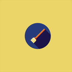 paint brush icon flat design
