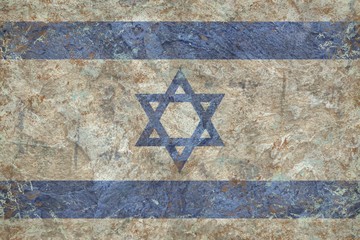 Grunge Israel flag texture
