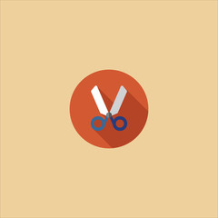scissors icon flat design