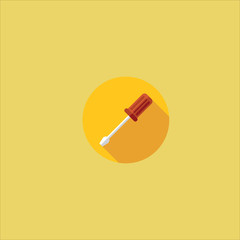 screwdriver icon flat design