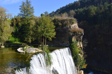 Natural waterfall cascade
