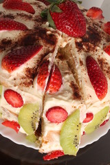 home strawberry cake