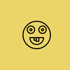 smile icon flat design
