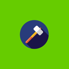 hammer icon flat design