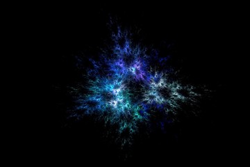 Fototapeta premium 3D rendering abstract fractal light background