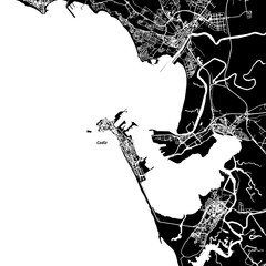 Cádiz Vector Map © Knut Hebstreit