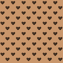 Cute pattern for kids, girls and boys. Creative vector background is made up of hearts and flowers. It can be used to create prints, packaging, invitations, simple designs. Holiday packages.