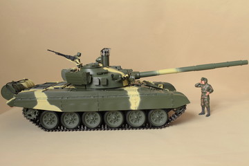 figure commander  It stands at panzer T-72  model