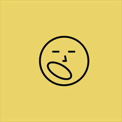 smile icon flat design