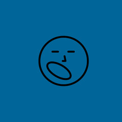 smile icon flat design